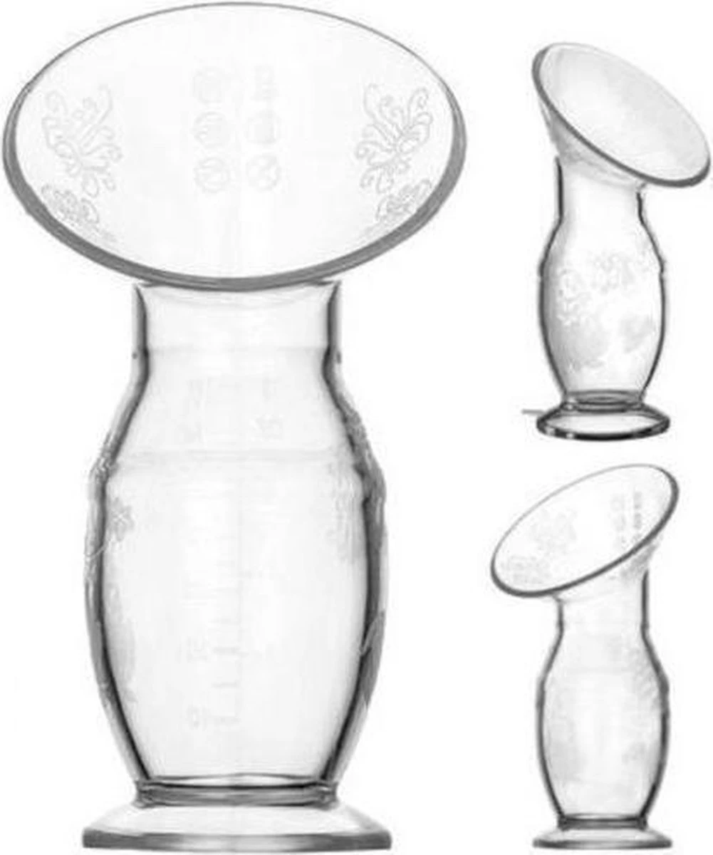 BYER Hoogwaardige Siliconen Borstkolf 120ML+ Stopper & Deksel - Handmatig Kolfapparaat 100% BPA-Vrij 3 BYER Hoogwaardige Siliconen Borstkolf 120ML+ Stopper & Deksel - Handmatig Kolfapparaat 100% BPA-Vrij