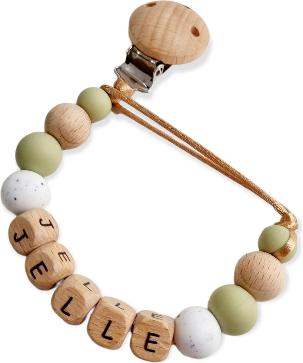 Speenkoord Met Naam Lalieloe - Speenhouder - Kraamcadeau - Speenketting - Jelle 3 Speenkoord Met Naam Lalieloe - Speenhouder - Kraamcadeau - Speenketting - Jelle