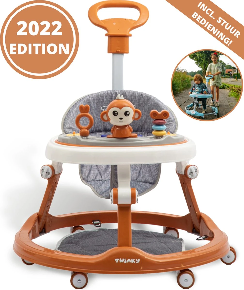 Twinky® Babywalker – Luxe Loopstoel Met 3-delige Speelset – Loopstoeltje Voor Baby Inclusief Voetenmat En Steel 3 Twinky® Babywalker – Luxe Loopstoel Met 3-delige Speelset – Loopstoeltje Voor Baby Inclusief Voetenmat En Steel