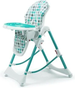 Baby Vivo -kinderstoel - Kinder Eetstoel- Inklapbaar- Tippy - Turquoise
