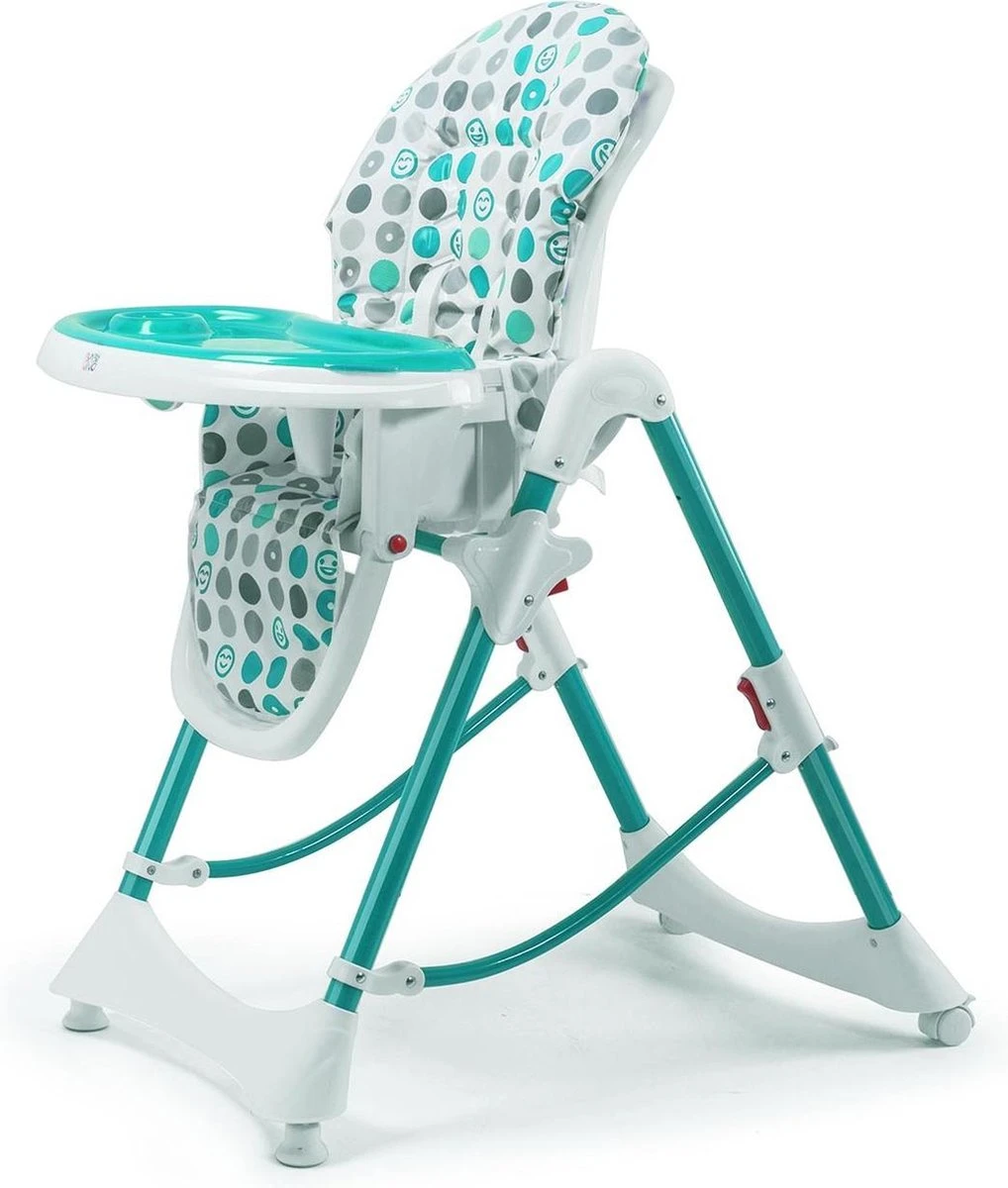 Baby Vivo -kinderstoel - Kinder Eetstoel- Inklapbaar- Tippy - Turquoise 2 Baby Vivo -kinderstoel - Kinder Eetstoel- Inklapbaar- Tippy - Turquoise