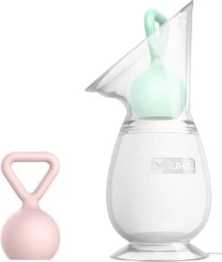 Youha® Handmatige Borstkolf - Melkcollector - BPA Vrij - Inclusief Afsluitdop & Afsluitkapje - 100ML Opvang - Melk Collector - Handen Vrij