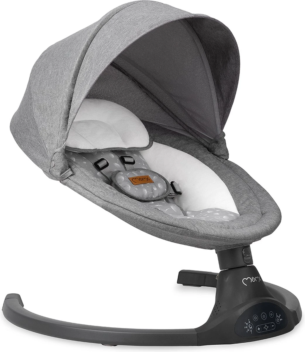 Momi Lami Dark Grey Elektrische Babyschommel BULE00022 4 Momi Lami Dark Grey Elektrische Babyschommel BULE00022 - Afbeelding 2