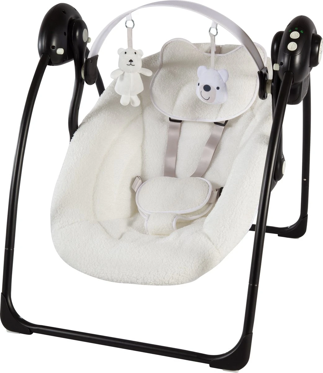 X Adventure Baby Swing Elektrisch & Portable Teddy Cream 3 X Adventure Baby Swing Elektrisch & Portable Teddy Cream