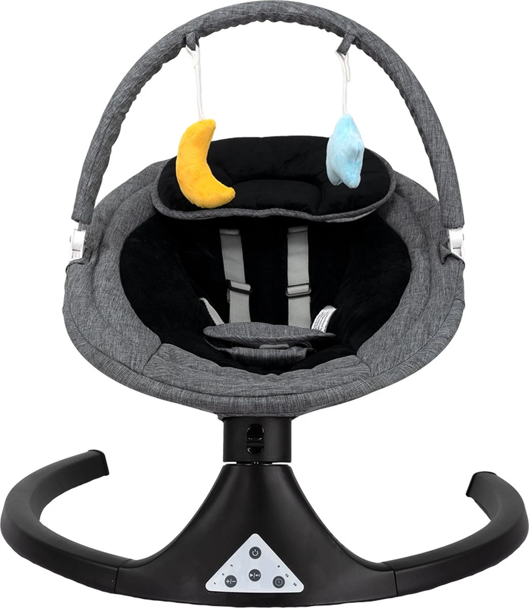 Wipstoel Novi Baby® Nola Swing Black/Grey 4 Wipstoel Novi Baby® Nola Swing Black/Grey - Afbeelding 2