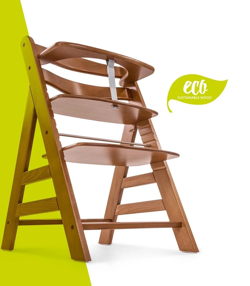 Hauck Alpha+ Kinderstoel - Walnoot 6 Hauck Alpha+ Kinderstoel - Walnoot - Afbeelding 4