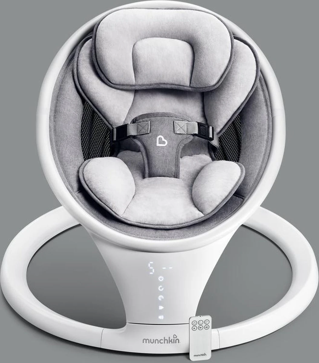 Munchkin Wipstoel Swing Elektrisch Lichtgewicht Bluetooth 18 Munchkin Wipstoel Swing Elektrisch Lichtgewicht Bluetooth - Afbeelding 16