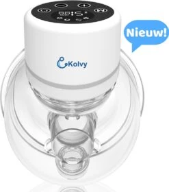 Kolvy® Pro Draadloze Elektrische Borstkolf - Intelligente Kolfapparaten - Handsfree Breast Pump - 4 Modes & 12 Levels - USB Oplaadbaar - NIEUW - Professioneel - LED Scherm - Incl. 3 Maten