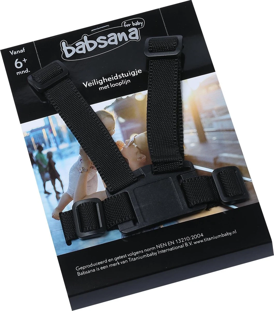 Babsana Universeel Zwart Nylon Kinderstoel Tuigje TB-1162 4 Babsana Universeel Zwart Nylon Kinderstoel Tuigje TB-1162 - Afbeelding 2