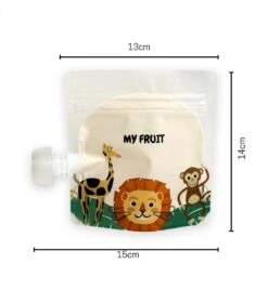 Merkloos Knijpzakjes Herbruikbaar - 10 Stuks - Voor Babyvoeding, Babysnacks Of Babyhapjes - Knijpzakjes Hervulbare - Knijpfruit Zakjes Herbruikbaar - Herbruikbare Knijpzakjes -Stokke Verkoop 1058x1200 4