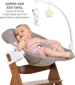 Hauck Alpha Plus Kinderstoel - Newborn Set Deluxe - Walnoot -Stokke Verkoop 1066x1200