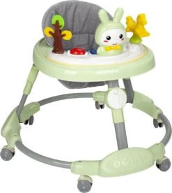 Housie Loopstoeltje Baby - Baby Walker - Speelblad Met Konijn & Muziekfunctie - Mint Groen