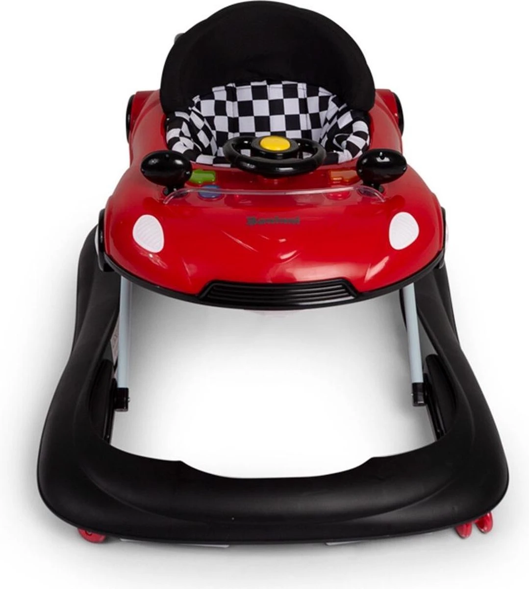 Baninni Loopstoel Elvio Rood Zwart 6 Baninni Loopstoel Elvio Rood Zwart - Afbeelding 4