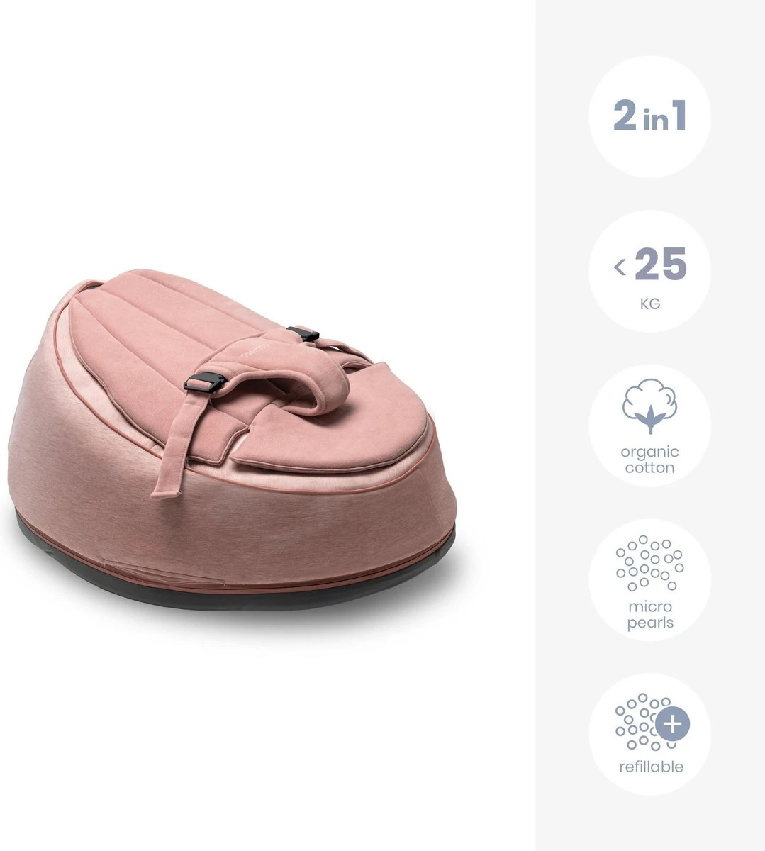 Doomoo Seat'n Swing - Meegroeiende Poef En Schommelstoel - Roze 10 Doomoo Seat'n Swing - Meegroeiende Poef En Schommelstoel - Roze - Afbeelding 8