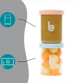 Babymoov ISY Bowls - 6 Glazen Bewaarpotjes - 250 Ml -Stokke Verkoop 1082x1200