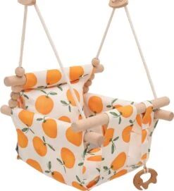 Baby / Kinder Schommel Voor Binnen Of Buiten! - Baby Swing Sinaasappeltjes - Schommelstoel Inclusief Zachte Kussens En Bevestigingsmaterialen -Stokke Verkoop 1095x1200 2