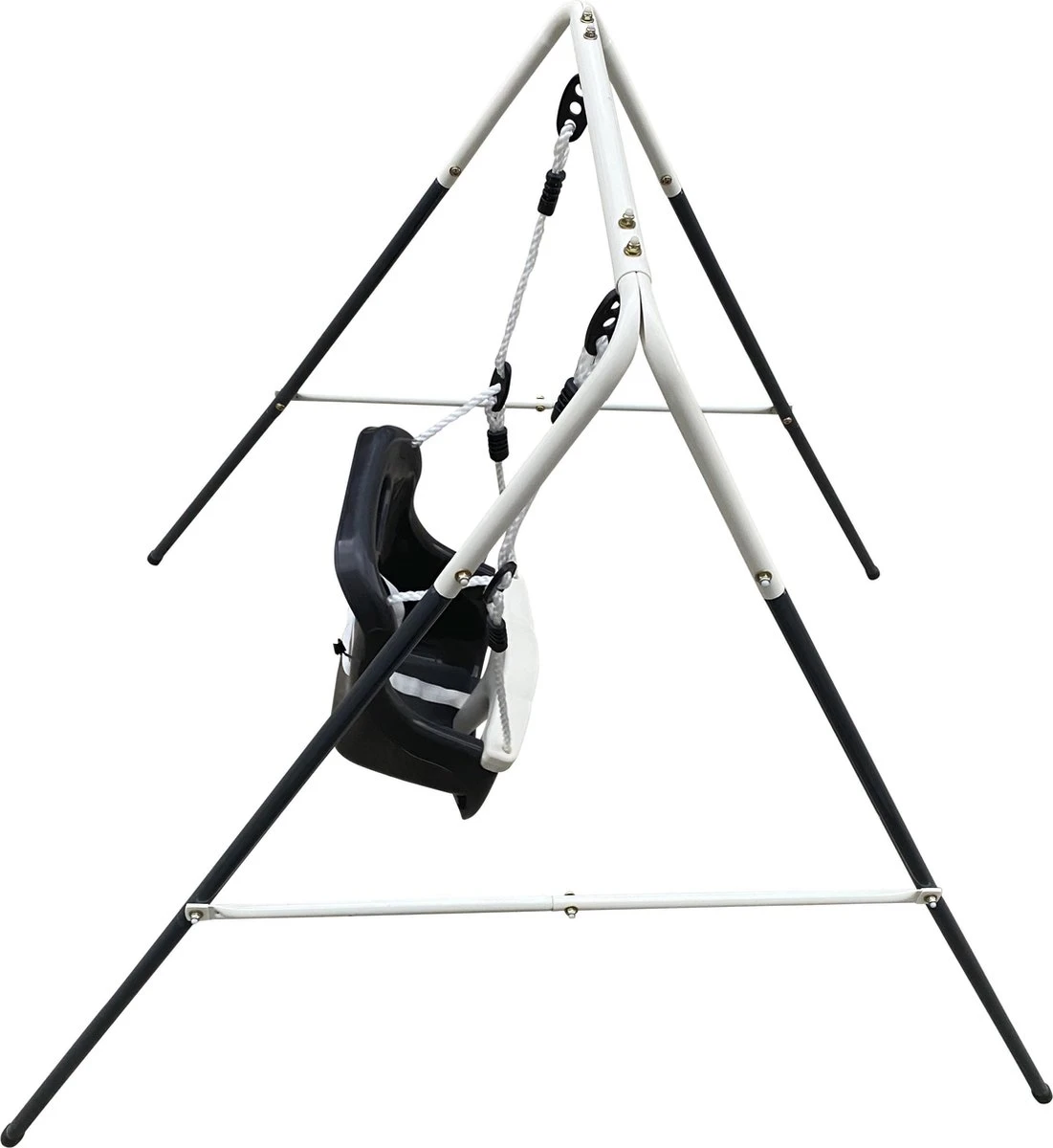 AXI Metalen Baby Schommel Met Zitje Antraciet/créme - Vrijstaande Schommelset Voor Binnen En Buiten 11 AXI Metalen Baby Schommel Met Zitje Antraciet/créme - Vrijstaande Schommelset Voor Binnen En Buiten - Afbeelding 9