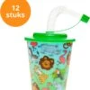 Uitdeelbekers - Uitdeelcadeau - 12 Stuks - Wilde Dieren - Drinkbeker - 3D Effect -Stokke Verkoop 1104x1200 2