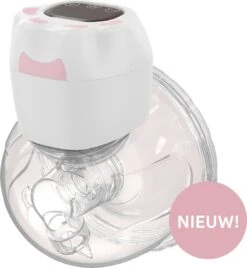 Oliva Babycare® Elektrische Borstkolf Handsfree - Draadloze Kolf - BPA-Vrij - Draagbaar Kolfapparaat - Luxe White & Baby Pink