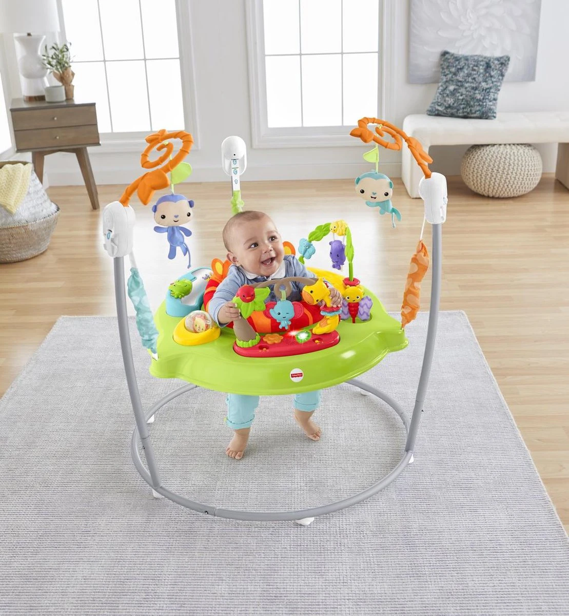 Fisher Price Fisher-Price Jumperoo - Roarin' Rainforest Wipstoel 10 Fisher Price Fisher-Price Jumperoo - Roarin' Rainforest Wipstoel - Afbeelding 8