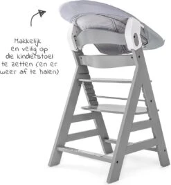Hauck Alpha Plus Kinderstoel - Newborn Set - Grijs -Stokke Verkoop 1110x1200