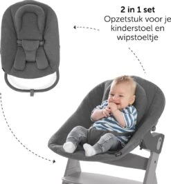 Hauck Alpha Plus Kinderstoel - Newborn Set XXL - Grijs -Stokke Verkoop 1111x1200