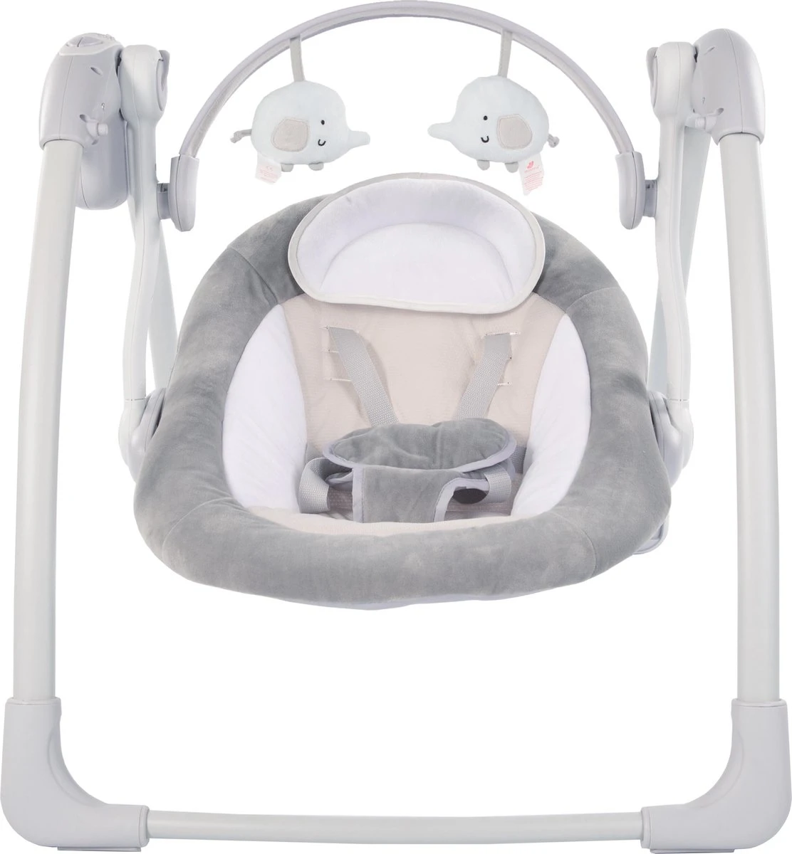 Bo Jungle Babyschommel B-Portable Dolphy Grijs - Elektrische Schommelstoel Baby 4 Bo Jungle Babyschommel B-Portable Dolphy Grijs - Elektrische Schommelstoel Baby - Afbeelding 2