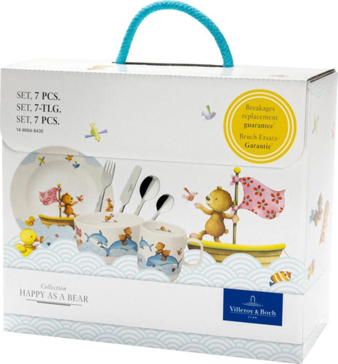 Villeroy & Boch Happy As A Bear Kinderservies Premium Porselein, 7-delig 7 Villeroy & Boch Happy As A Bear Kinderservies Premium Porselein, 7-delig - Afbeelding 5
