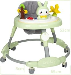 Housie Loopstoeltje Baby - Baby Walker - Speelblad Met Konijn & Muziekfunctie - Mint Groen -Stokke Verkoop 1127x1200 1