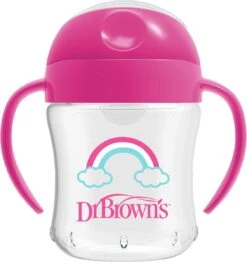Dr. Brown's Dr. Browns Trainings Drinkbeker - Met Zachte Tuit - 180 Ml - Roze -Stokke Verkoop 1130x1200 3