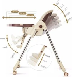 Tissy® 2 In 1 Eetstoel / Kinderstoel – Bruin/Beige – Inklapbare Eetstoel Met Speeltafel -Stokke Verkoop 1131x1200 1