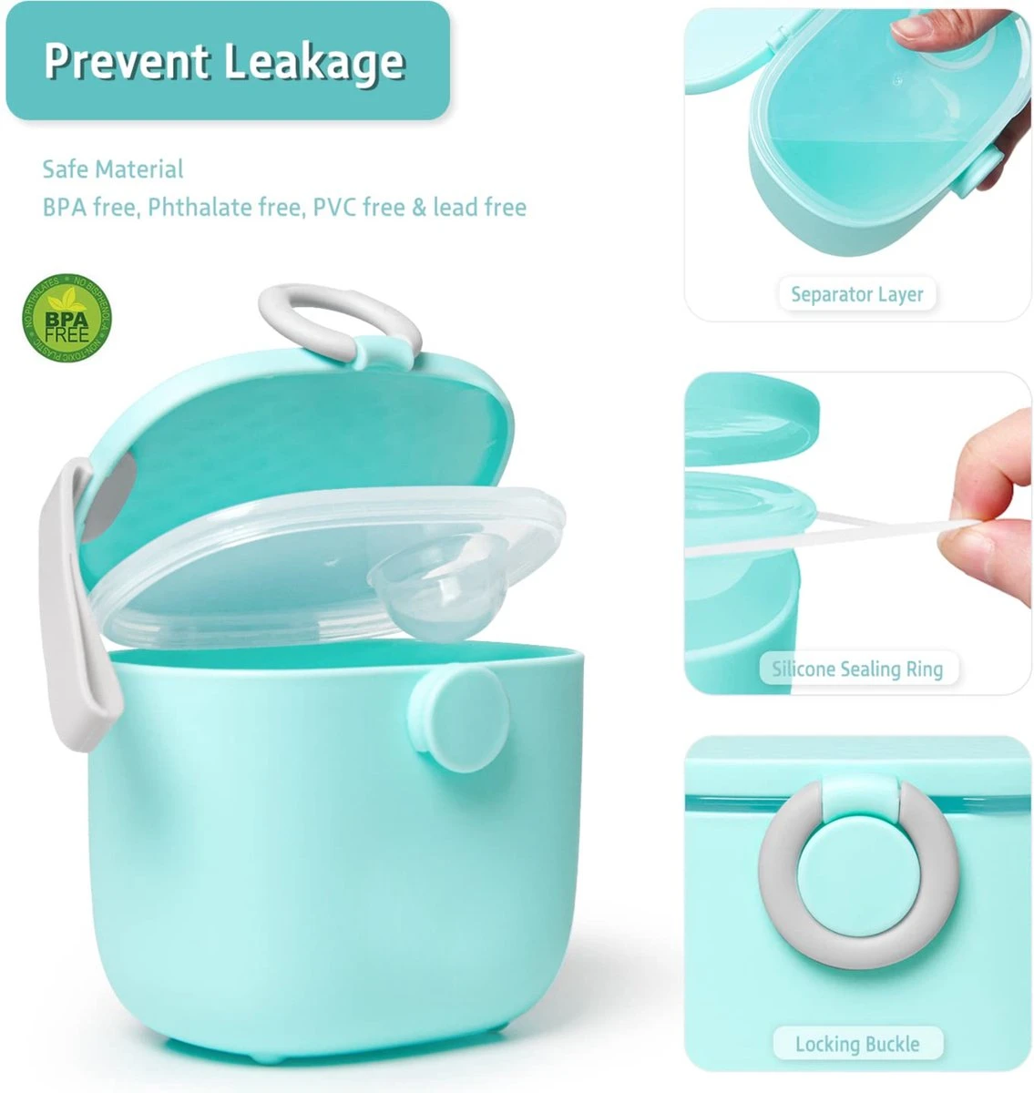 BOTC Bewaarbakjes Babyvoeding - Bewaarbakjes Babyvoeding - Bewaarbus - Melkpoeder Doseerdoosjes - BPA Vrij 5 BOTC Bewaarbakjes Babyvoeding - Bewaarbakjes Babyvoeding - Bewaarbus - Melkpoeder Doseerdoosjes - BPA Vrij - Afbeelding 3