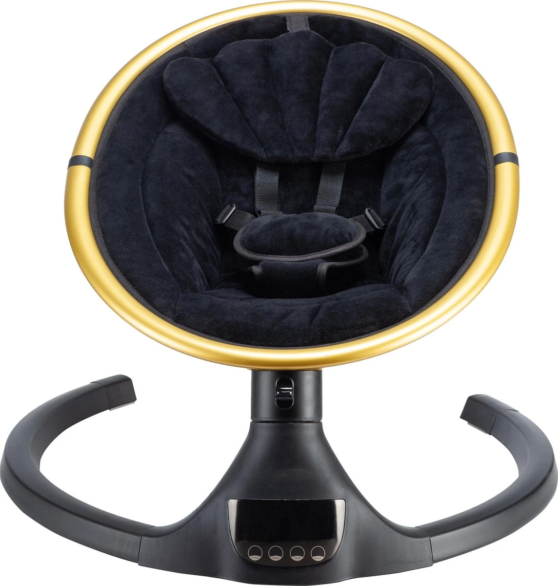 X Adventure Wipstoel Elektrisch Rocco / Schommelstoel Met Bluetoothfunctie & Afstandsbediening- Velvet Black & Gold 3 X Adventure Wipstoel Elektrisch Rocco / Schommelstoel Met Bluetoothfunctie & Afstandsbediening- Velvet Black & Gold
