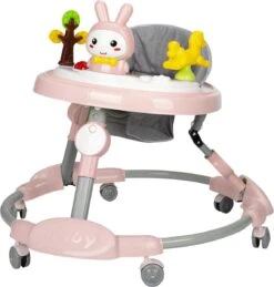 Housie Loopstoeltje Baby - Baby Walker - Speelblad Met Konijn & Muziekfunctie - Pastel Roze -Stokke Verkoop 1146x1200 4