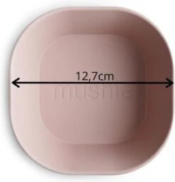 Mushie Kom Vierkant Blush - Set Van 2 Roze - Siliconen - Breekbaar: N - Magnetron: Y - Vriezer: Y - Oven: Y - Vaatwasser: Y -Stokke Verkoop 1153x1200 1