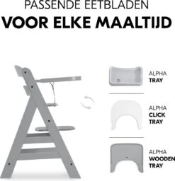 Hauck Alpha+ Kinderstoel - Grijs -Stokke Verkoop 1159x1200