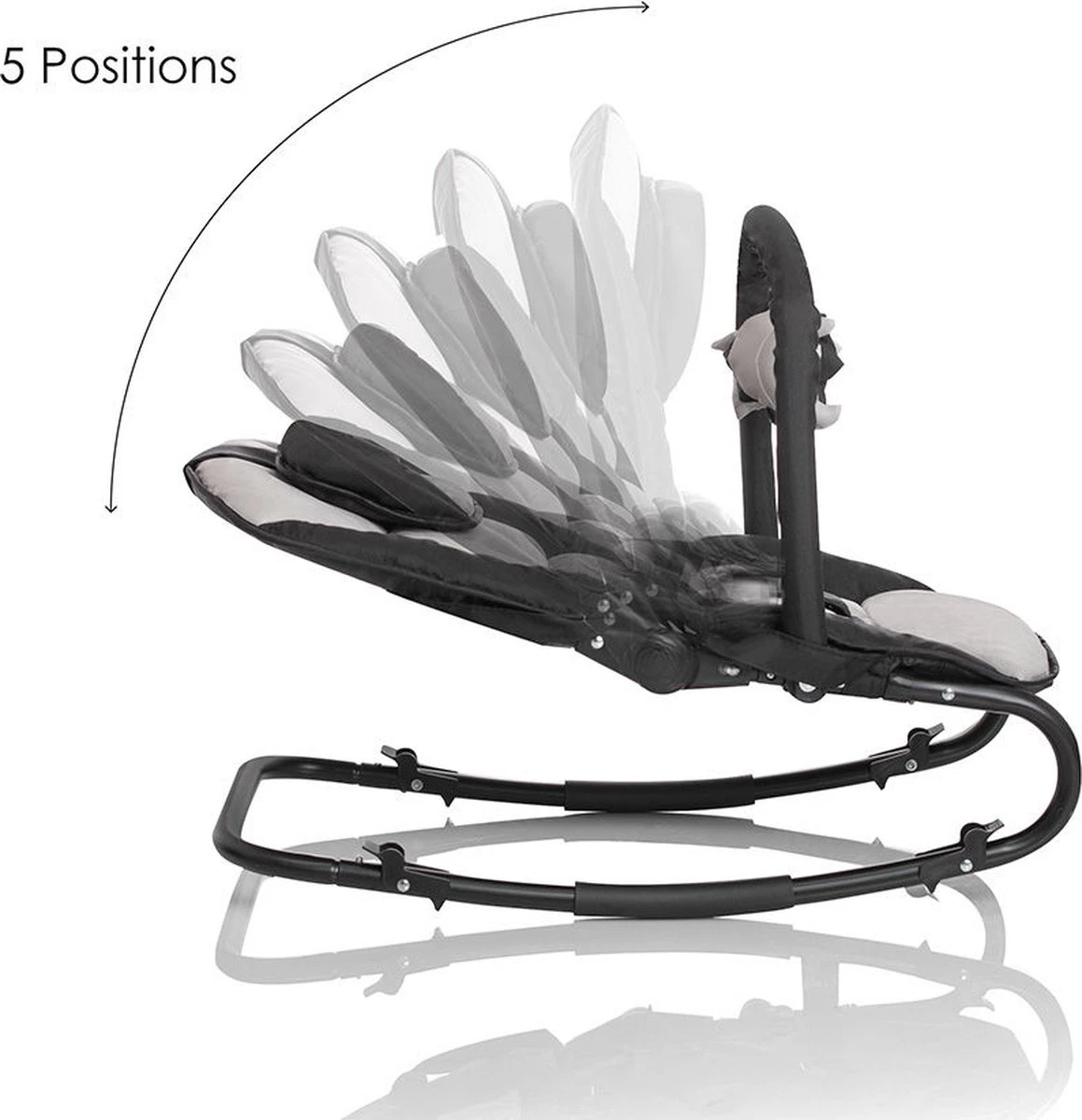 Wipstoel Little World Stardust Black 'n Gray (incl. Speelboog) 7 Wipstoel Little World Stardust Black 'n Gray (incl. Speelboog) - Afbeelding 5