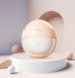 Youha® POD - Lekschaal - Moedermelk Opvangcup - Melkcollector - Draagbare Cup - Handen Vrij - Moedermelk Opvangen - Borstschelp - Opvangcup Voor Moedermelk - BPA Vrij - 120ML Opvangcup