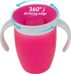 Munchkin Miracle 360 Trainer Cup/oefenbeker Roze -Stokke Verkoop 1161x1200 6