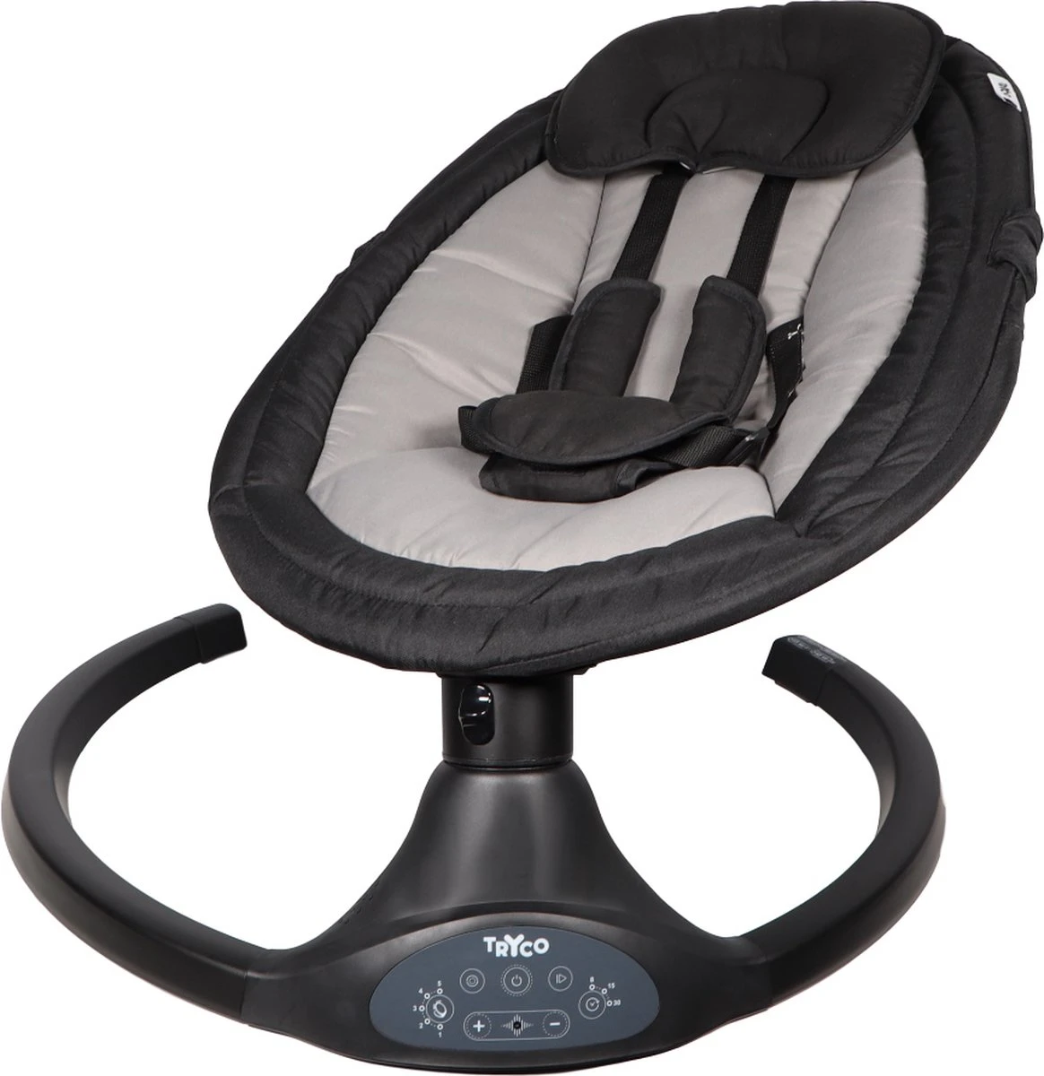 Tryco Hugg Swing Babyschommel - Zwart - Draaibare Babyswing - Met Muziek 6 Tryco Hugg Swing Babyschommel - Zwart - Draaibare Babyswing - Met Muziek - Afbeelding 4