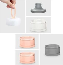 Miravo - Melkpoedertoren - Melkpoeder Doseerdoosjes - Babyvoeding - Bewaarbakjes - Dispenser - Snacks - Blauw - Cadeau -Stokke Verkoop 1164x1200 5