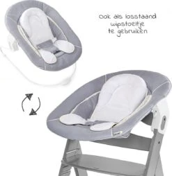 Hauck Alpha Plus Kinderstoel - Newborn Set - Grijs -Stokke Verkoop 1165x1200 1