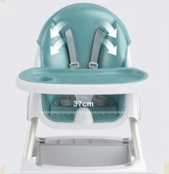 K IKIDO Kinderstoel 3 In 1 - Baby Eetstoel - Inklapbare Eetstoel - Verstelbaar Baby Stoel - Kinderzetel - Uitneembaar Lederen Kussen - Stille Antislip Stoelpoten Om De Vloer Te Beschermen - 5-punts Gordel - Maximale Belasting: 40 Kg -Stokke Verkoop 1165x1200