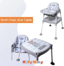 3-in-1 Werktafel Gevoerde Kinderstoel - Olifantpatroon -Stokke Verkoop 1165x1200 5