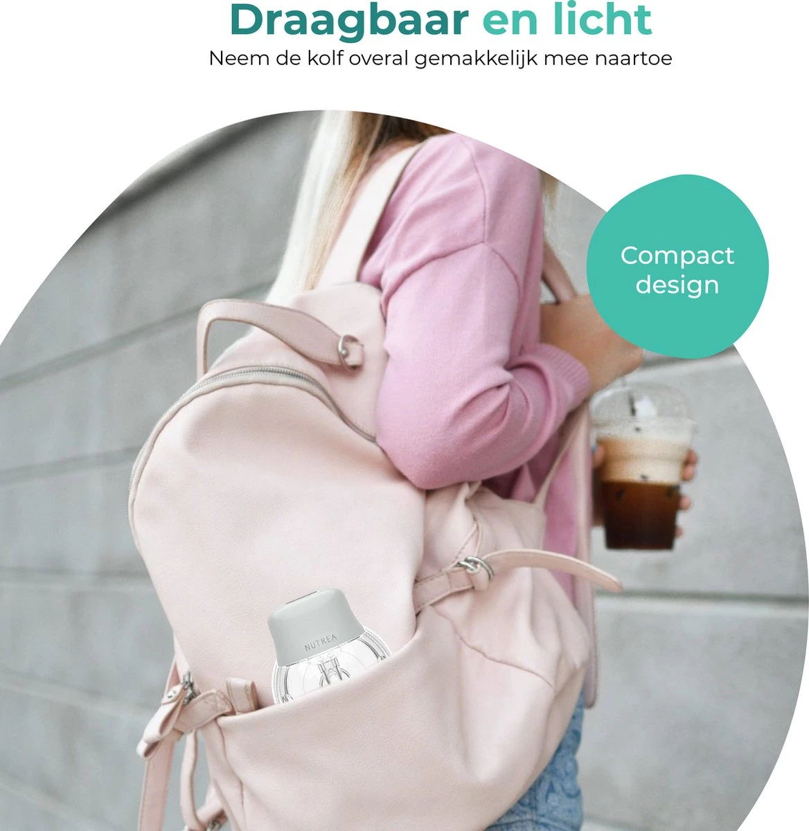 Nutrea EasyFlow – Elektrische Draadloze Borstkolf 24 Mm – Handsfree Borstkolf – Oplaadbare Accu – Snelheid Aanpasbaar 6 Nutrea EasyFlow – Elektrische Draadloze Borstkolf 24 Mm – Handsfree Borstkolf – Oplaadbare Accu – Snelheid Aanpasbaar - Afbeelding 4