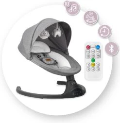 Momi Lami Dark Grey Elektrische Babyschommel BULE00022 28 Momi Lami Dark Grey Elektrische Babyschommel BULE00022 -Stokke Verkoop 1171x1200