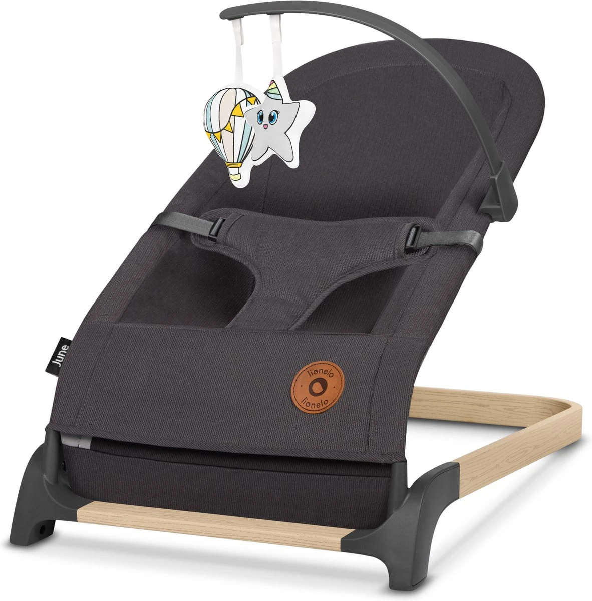 Lionelo June - Babyschommel - Tot 9 Kg - 3-punts Veiligheidsgordels - Lichtgewicht 9 Lionelo June - Babyschommel - Tot 9 Kg - 3-punts Veiligheidsgordels - Lichtgewicht - Afbeelding 7