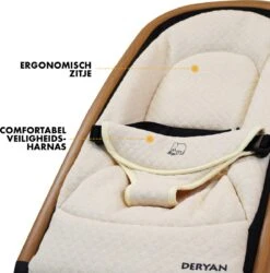 Deryan Rocker Wipstoel - Luxe 2-in-1 - Nougat/Cream 18 Deryan Rocker Wipstoel - Luxe 2-in-1 - Nougat/Cream -Stokke Verkoop 1185x1200