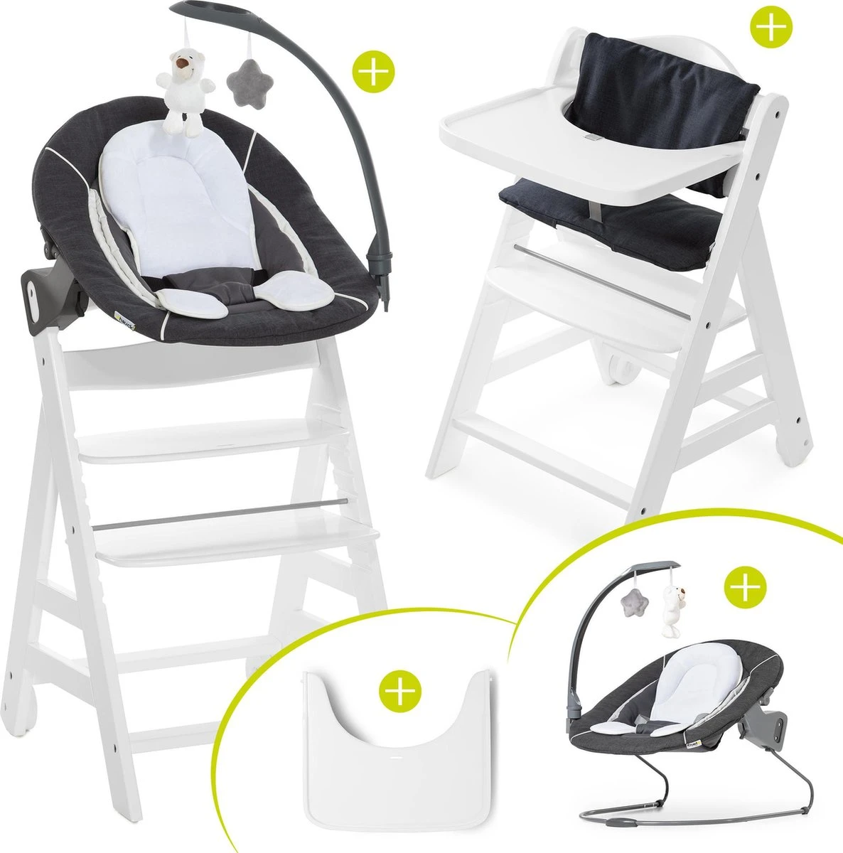 Hauck Beta Plus Kinderstoel - Newborn Set Deluxe - Wit 3 Hauck Beta Plus Kinderstoel - Newborn Set Deluxe - Wit