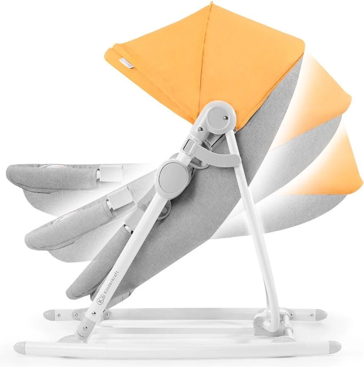 Kinderkraft Nola 5in1 Wieg - Wipstoel - Schommelstoel Forest Yellow 10 Kinderkraft Nola 5in1 Wieg - Wipstoel - Schommelstoel Forest Yellow - Afbeelding 8